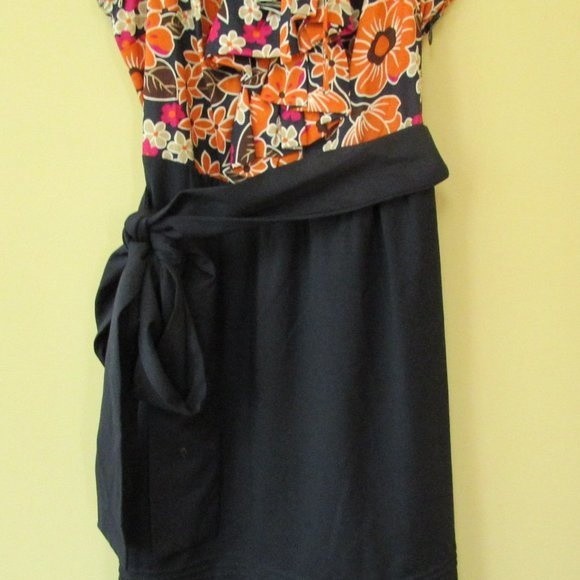 Anthropologie Floral Tie Dress - Picture 7 of 11
